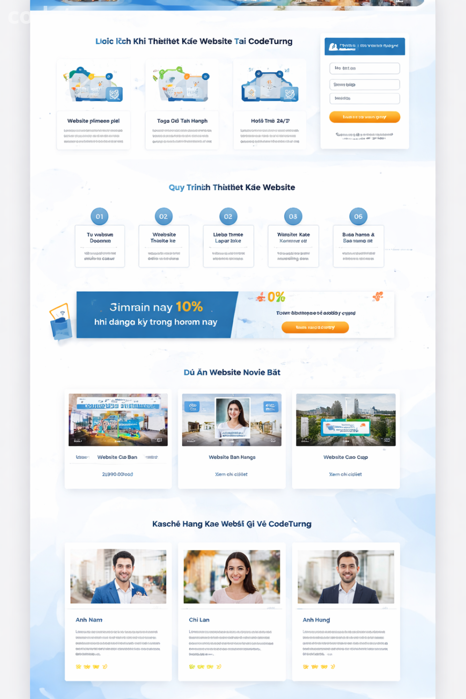 Mã nguồn landing page